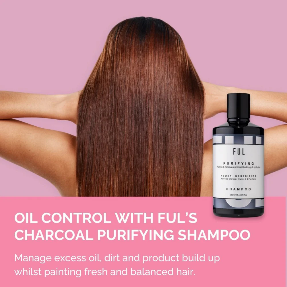 FUL Charcoal Purifying Shampoo 250ml - Image 5