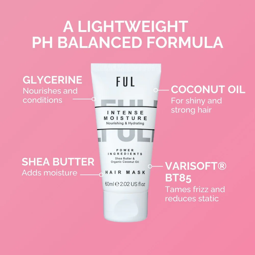 FUL Intense Moisture Hair Mask Deluxe Mini 60ml - Image 3