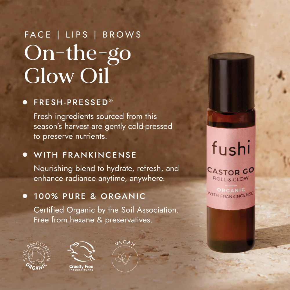 Fushi Castor Go Roll & Glow Organic Castor Oil With Frankincense 10ml - Image 3