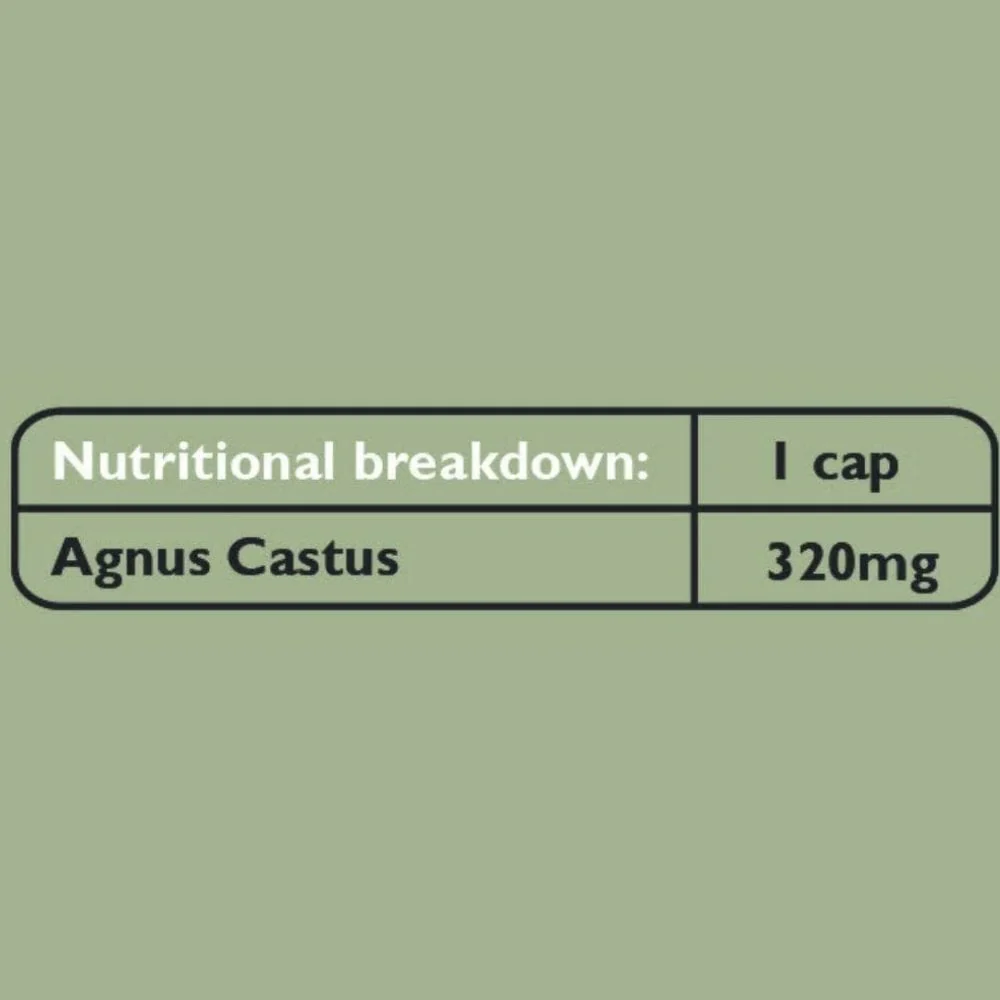Fushi Organic Agnus Castus Chaste Tree 60 Vegan Capsules - Image 9