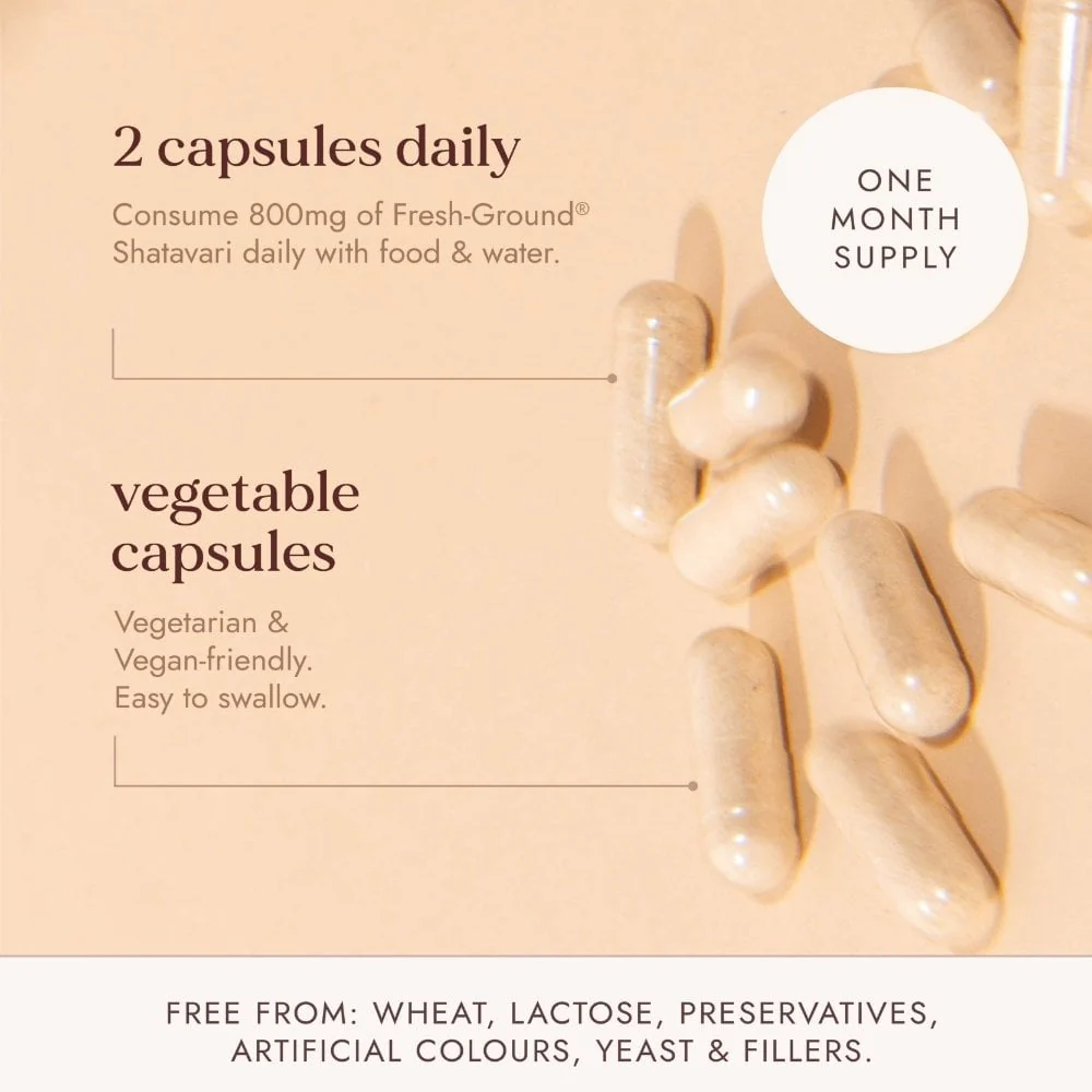 Fushi Organic Shatavari 60 Vegan Capsules - Image 5