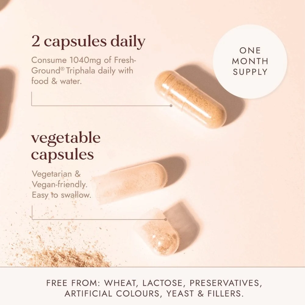 Fushi Organic Triphala 60 Vegan Capsules - Image 5