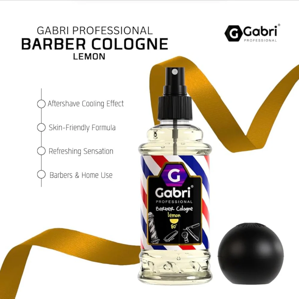 Gabri Professional Barber Cologne Lemon 400ml - Image 3
