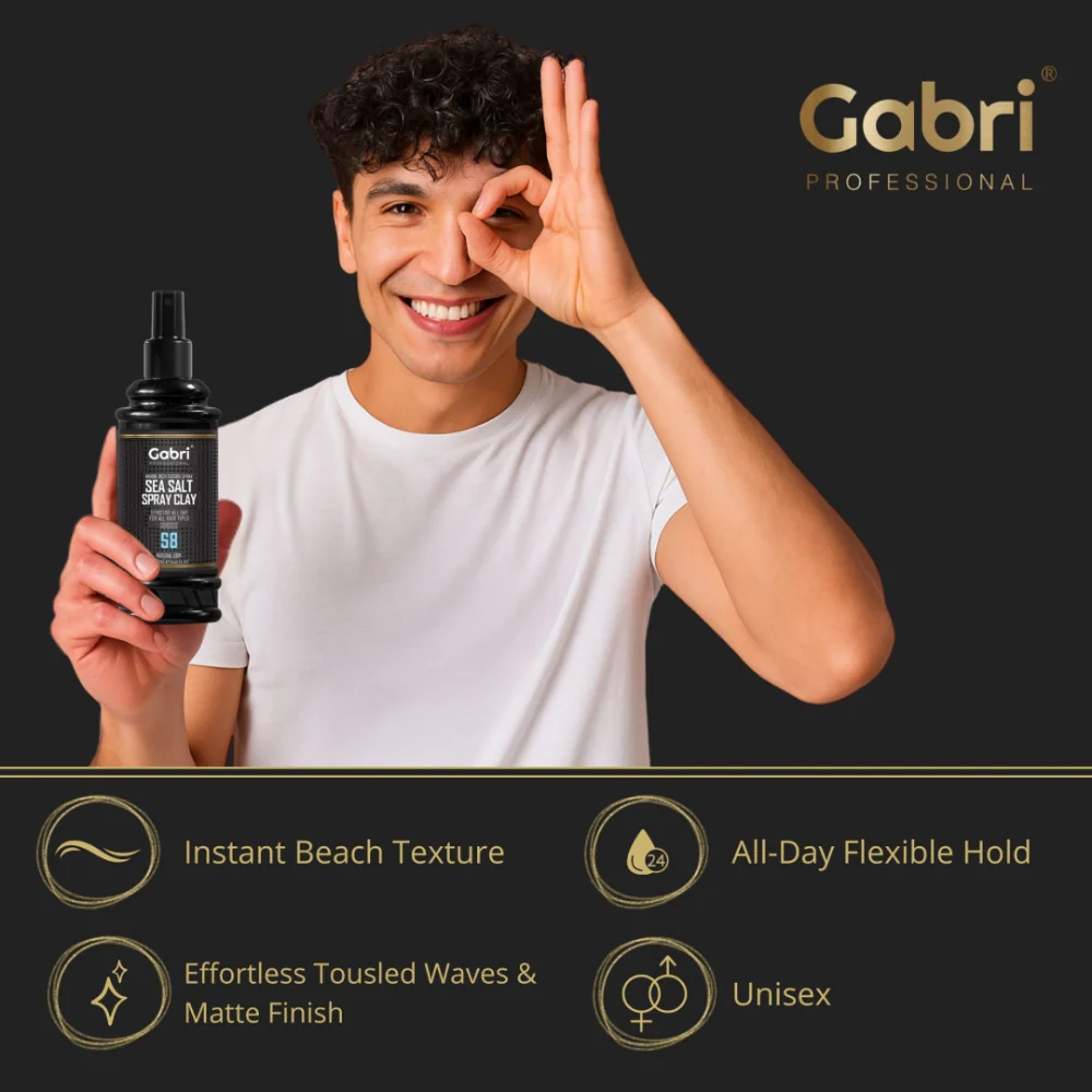 Gabri Professional Sea Salt Spray Clay S8 Natural Look 250ml - Image 5