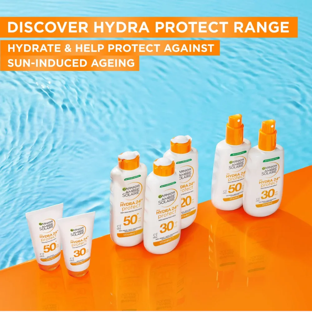 Garnier Ambre Solaire Hydra 24H Hydrating Protection Sunscreen Trigger Spray SPF50+ 270ml - Image 7