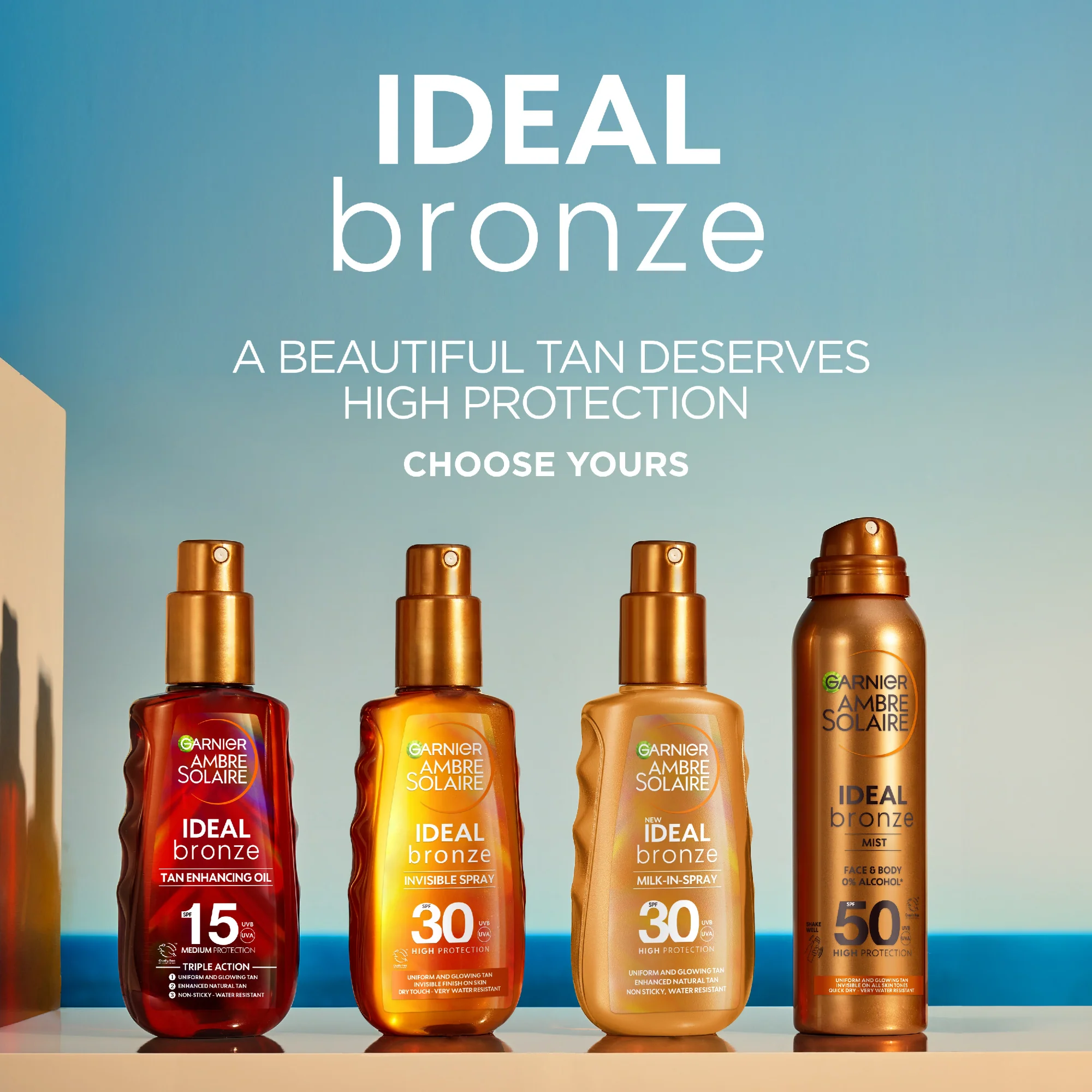 Garnier Ambre Solaire Ideal Bronze Tanning Mist SPF30 150ml - Image 6