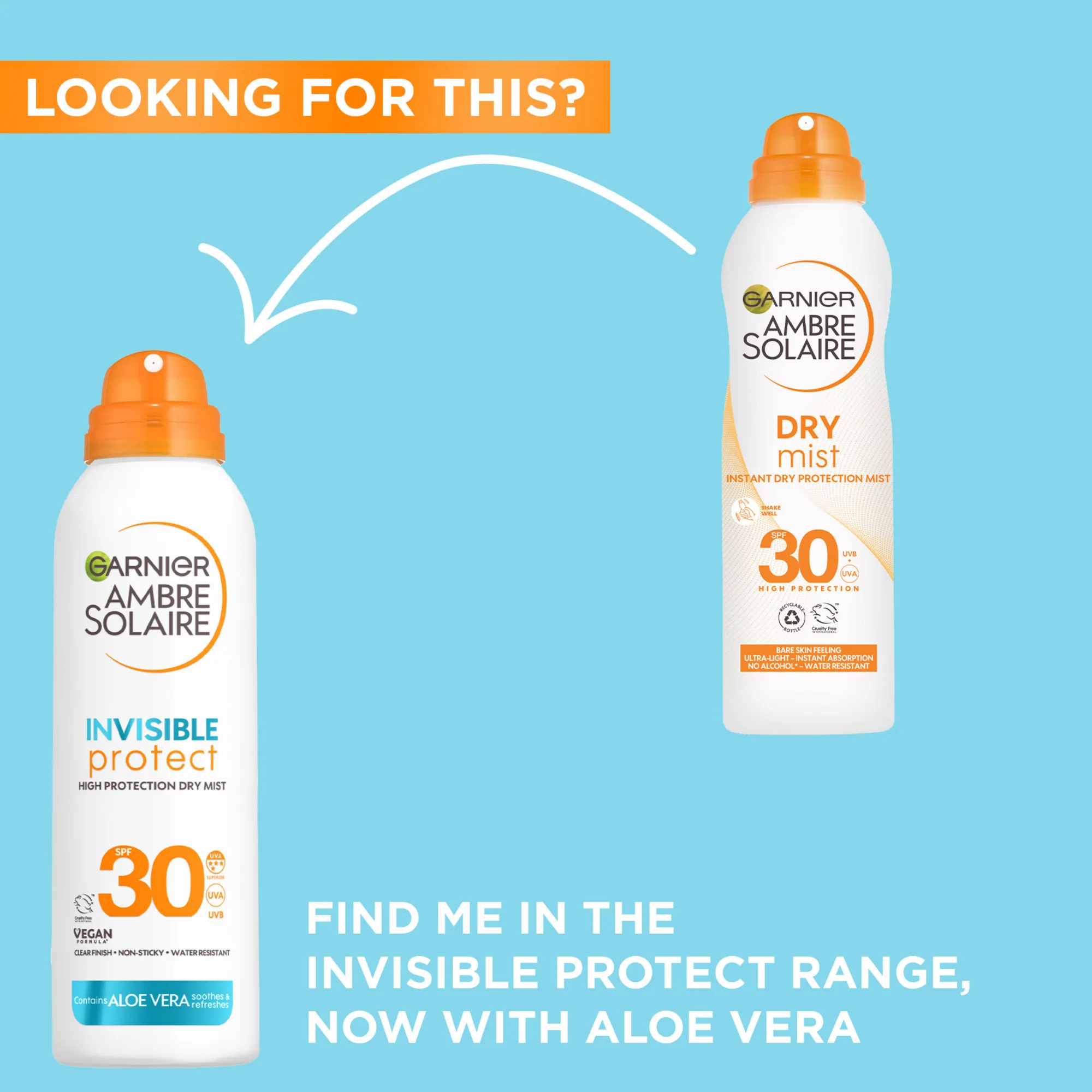 Garnier Ambre Solaire Invisible Protect Dry Mist SPF30 150ml - Image 8