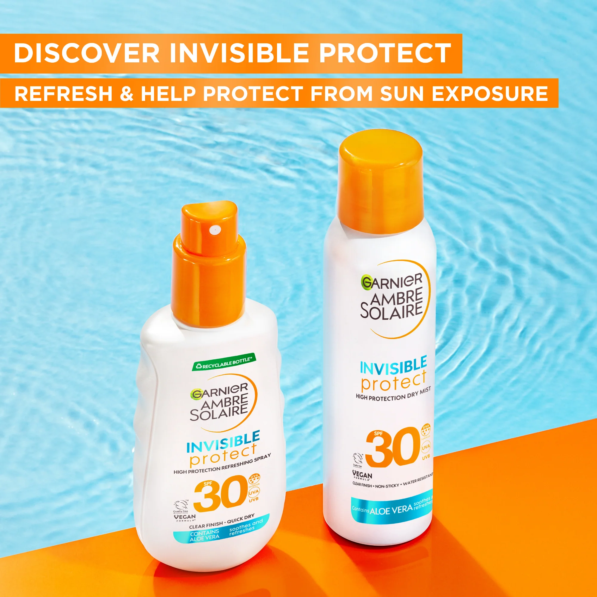 Garnier Ambre Solaire Invisible Protect Sun Cream Spray SPF30 150ml - Image 7