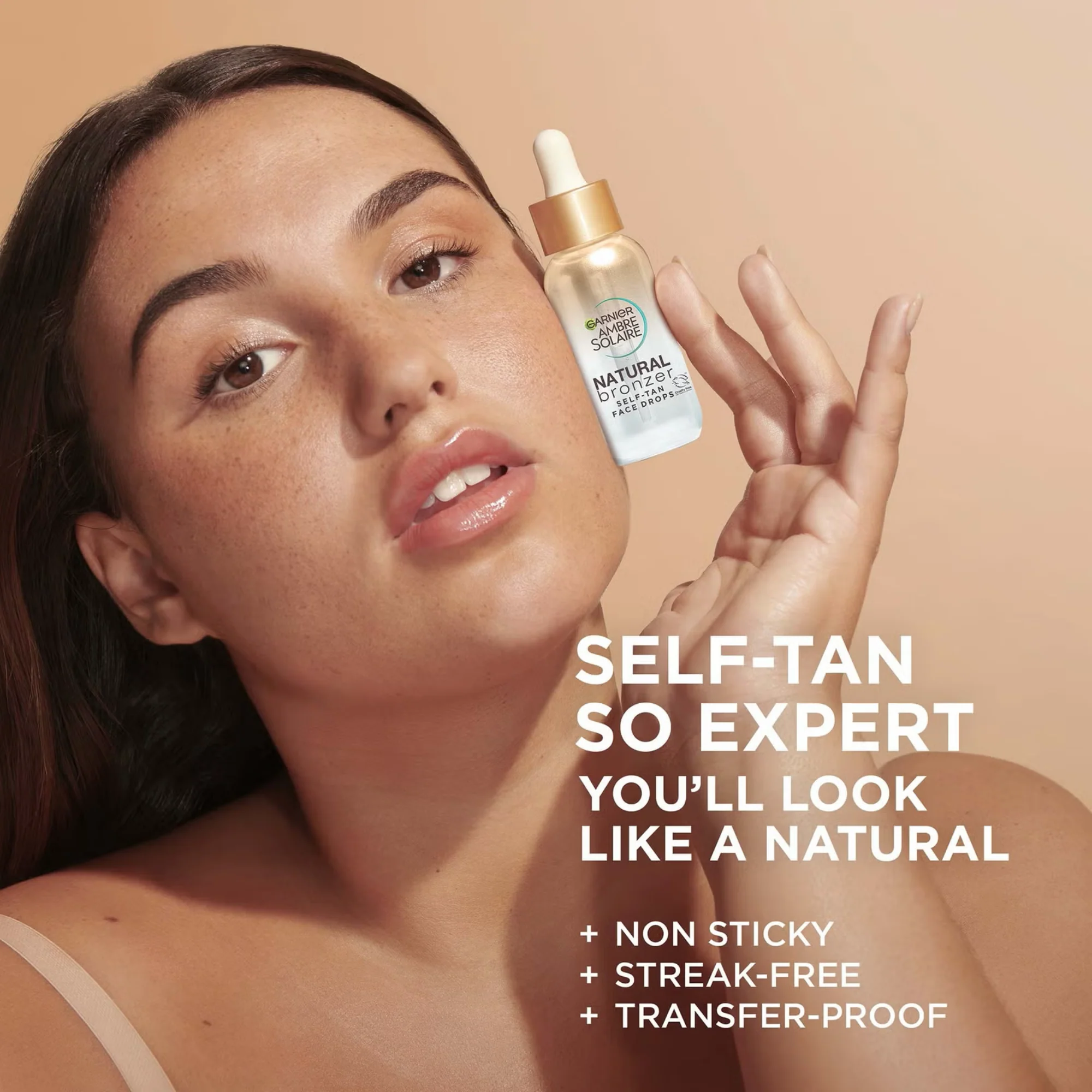 Garnier Ambre Solaire Natural Bronzer Self Tan Face Drops 30ml - Image 2