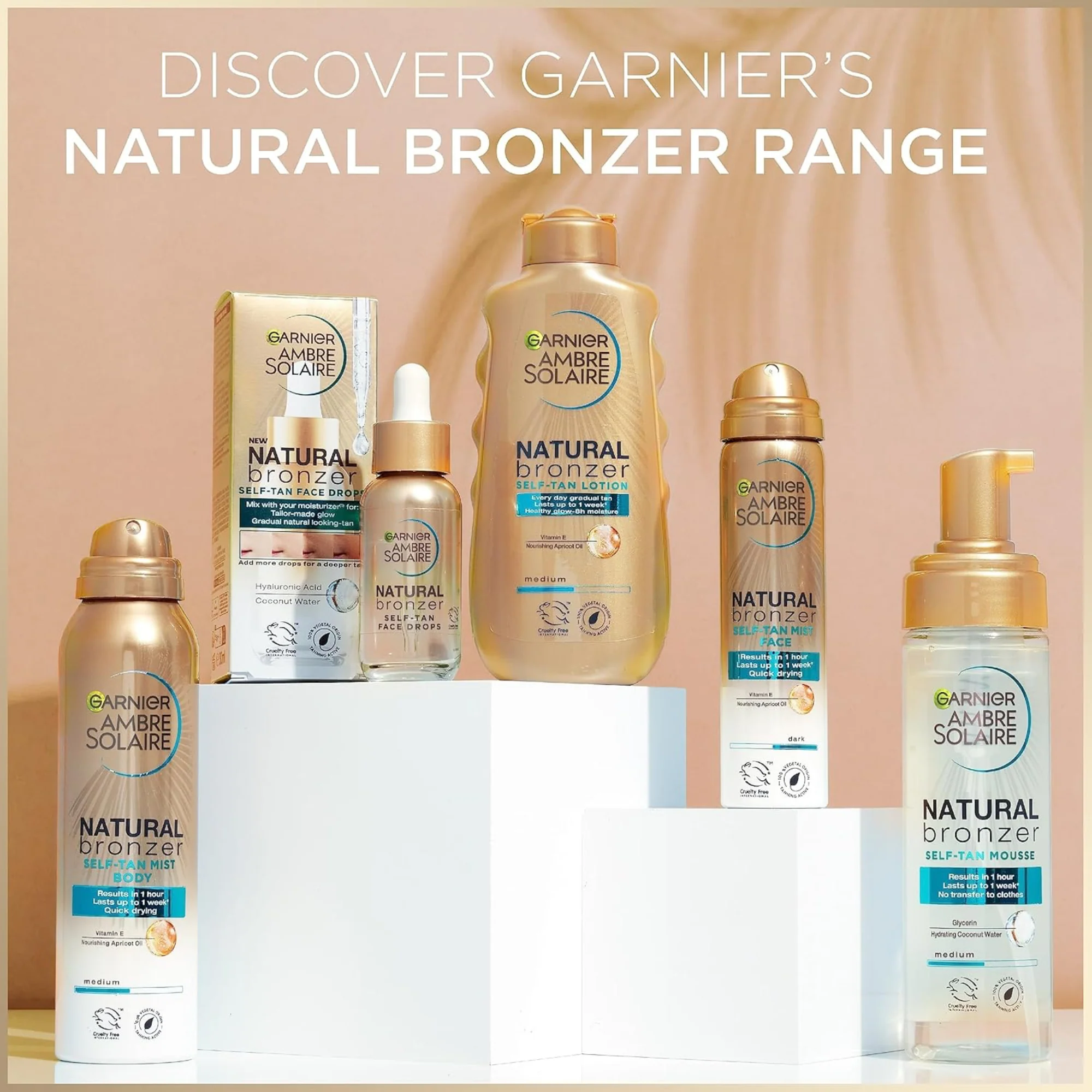 Garnier Ambre Solaire Natural Bronzer Self Tan Lotion Medium 175ml - Image 4