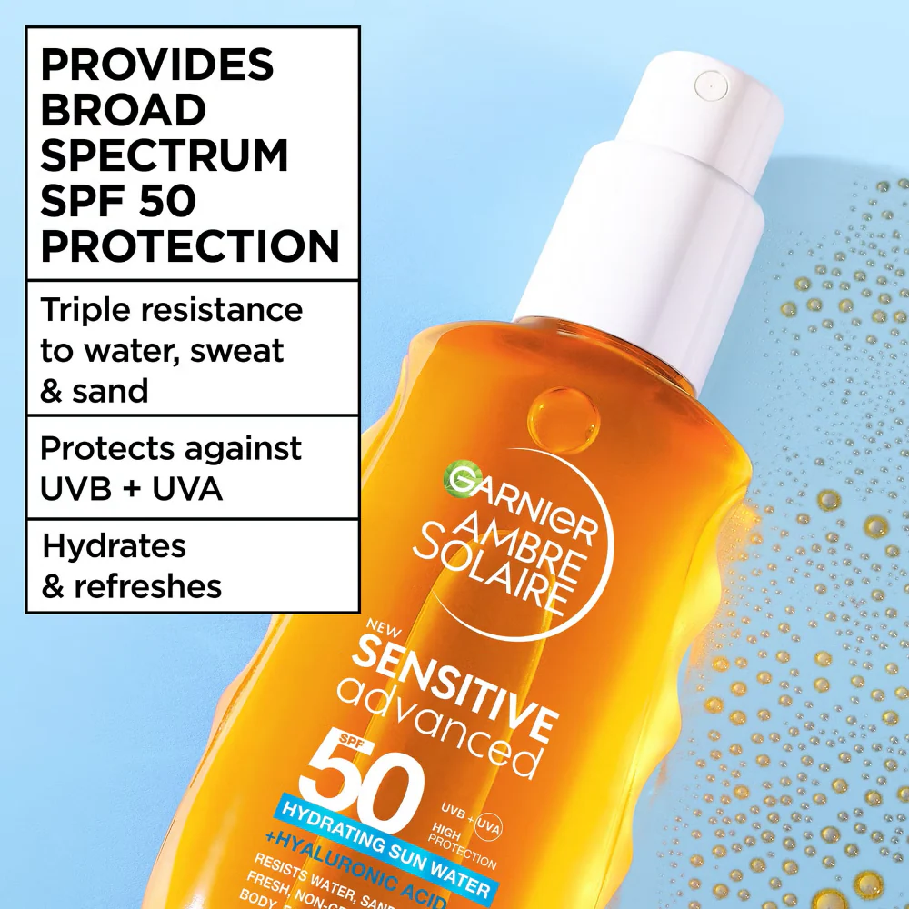 Garnier Ambre Solaire Sensitive Advance Invisible Protection Mist SPF50+ 150ml - Image 2