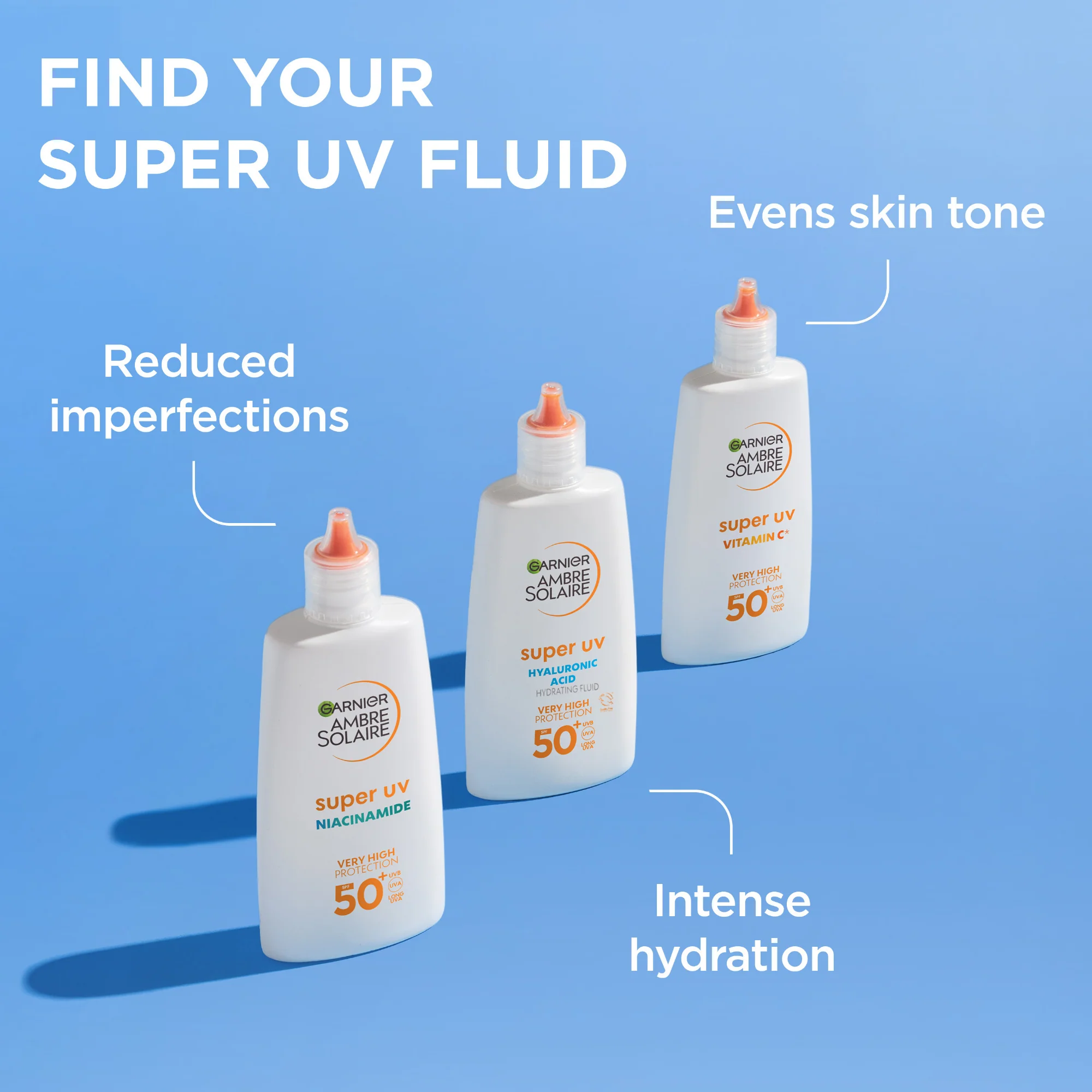 Garnier Ambre Solaire Super UV Hyaluronic Acid Hydrating Face Fluid SPF50+ 40ml - Image 8