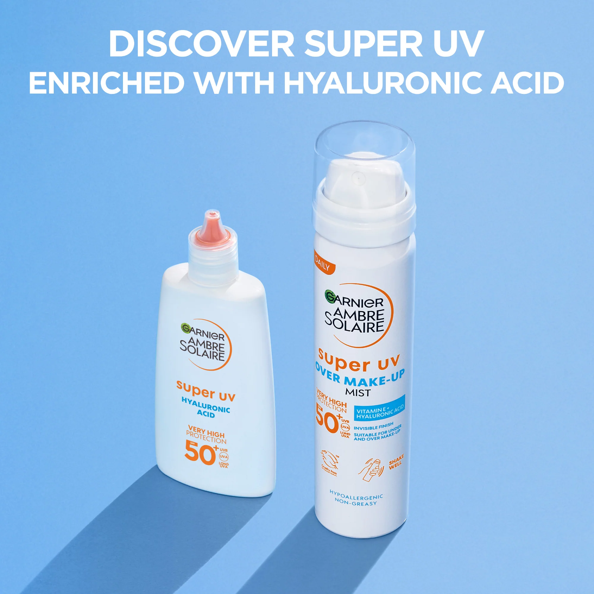 Garnier Ambre Solaire Super UV Over Makeup Mist SPF50+ 75ml - Image 6
