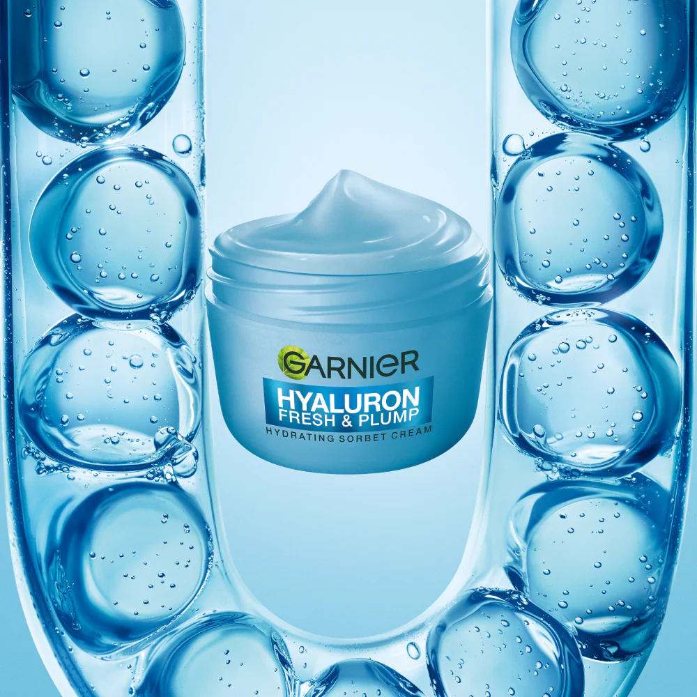 Garnier Hyaluron Fresh & Plump Hydrating Sorbet Cream 85ml - Image 3