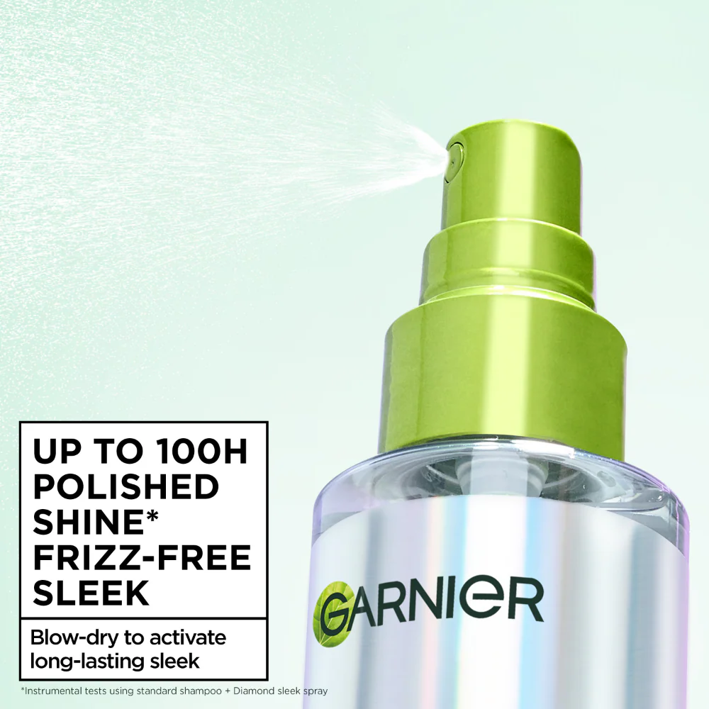 Garnier Keratin Sleek Diamond Shine-Coat Smoothing Spray 150ml - Image 2