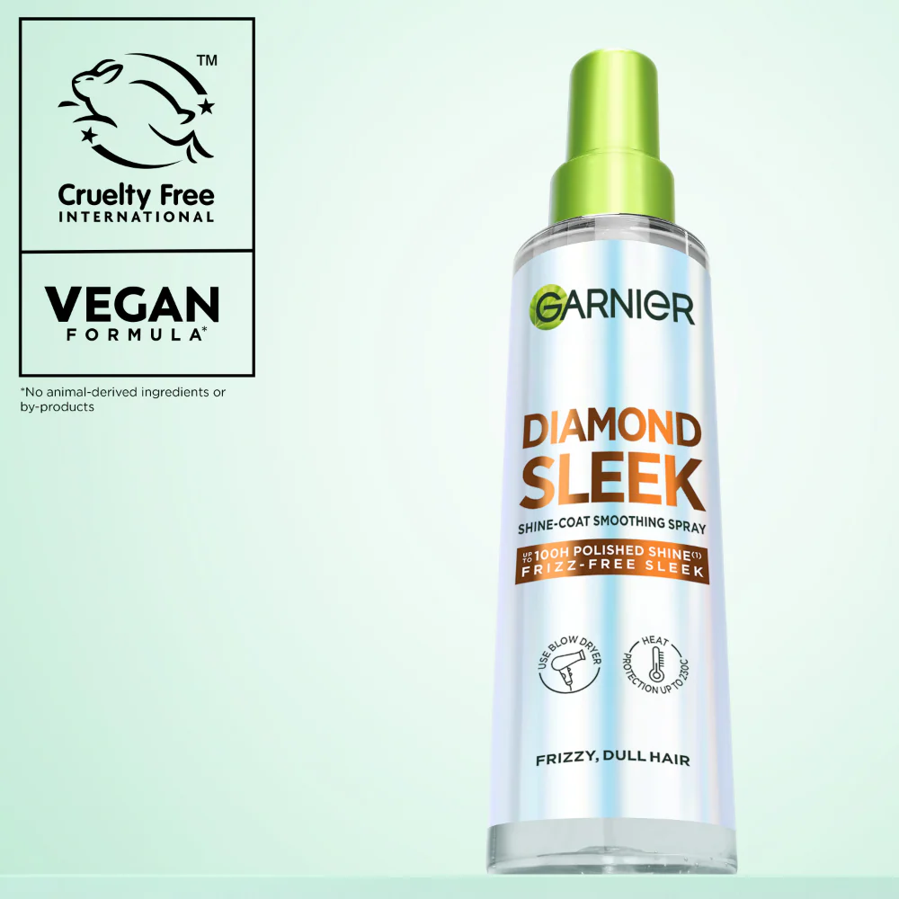 Garnier Keratin Sleek Diamond Shine-Coat Smoothing Spray 150ml - Image 6