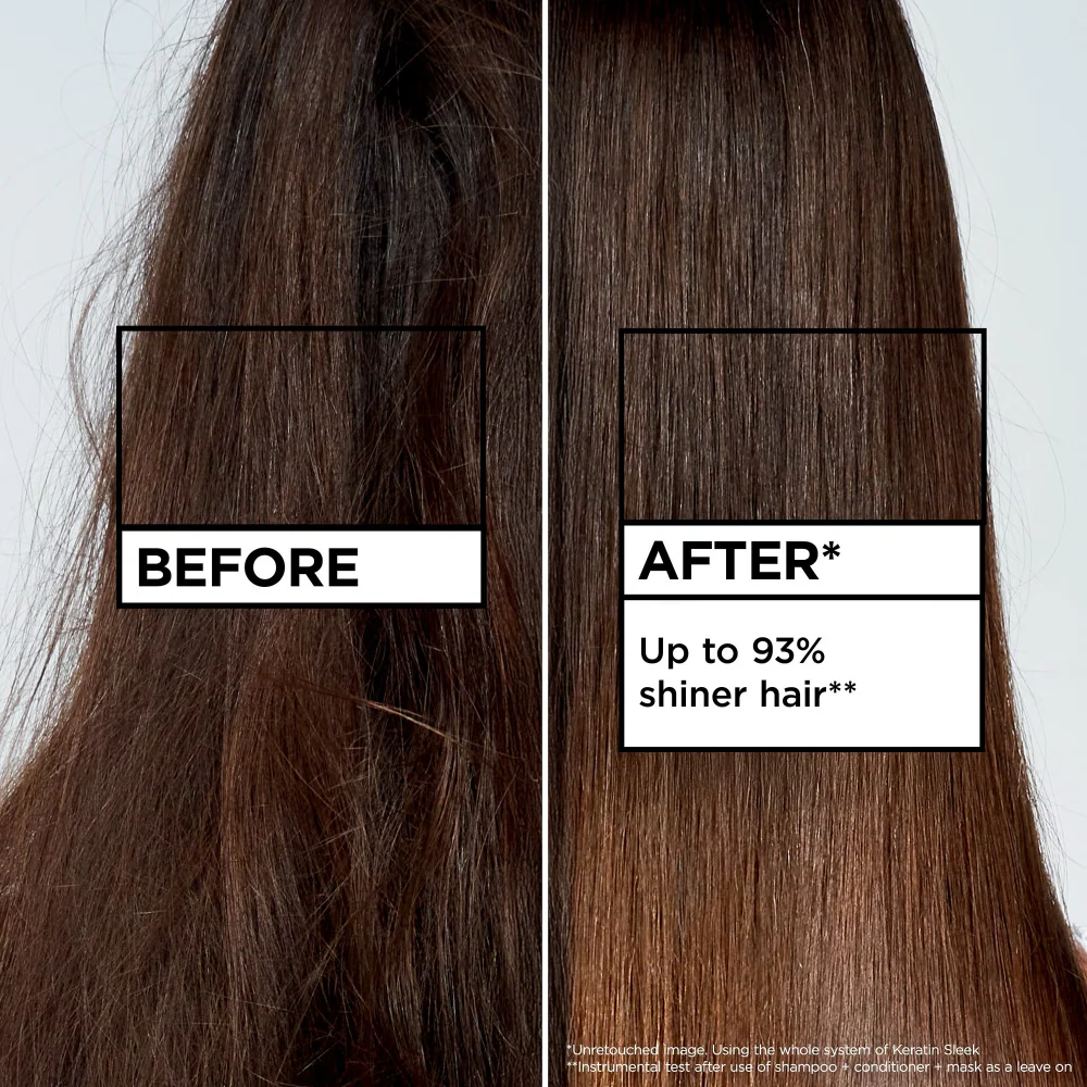 Garnier Keratin Sleek Hair Mask 370ml - Image 3