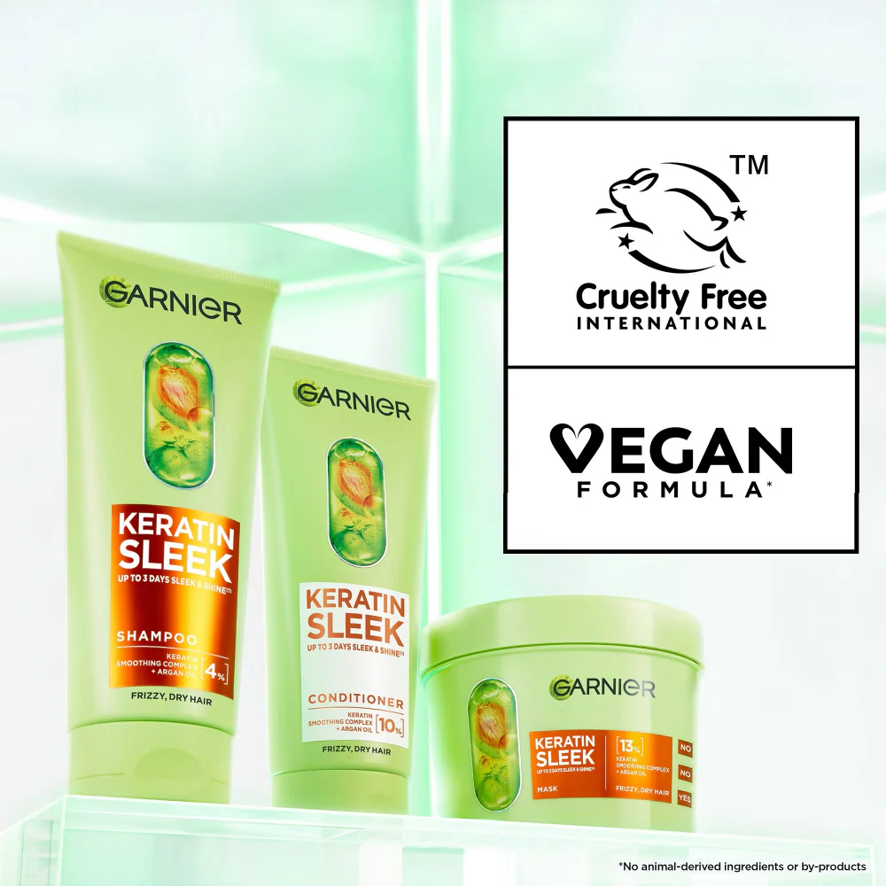 Garnier Keratin Sleek Hair Mask 370ml - Image 7