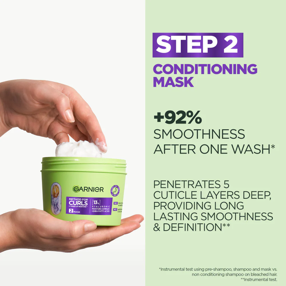 Garnier Method For Curls Hair Mask 370ml - Image 2