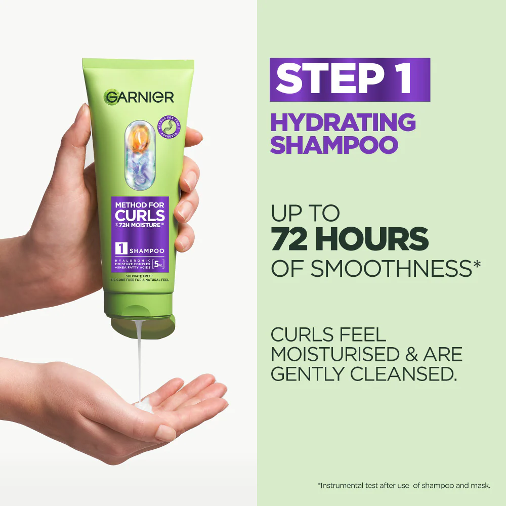 Garnier Method For Curls Shampoo 200ml - Image 2