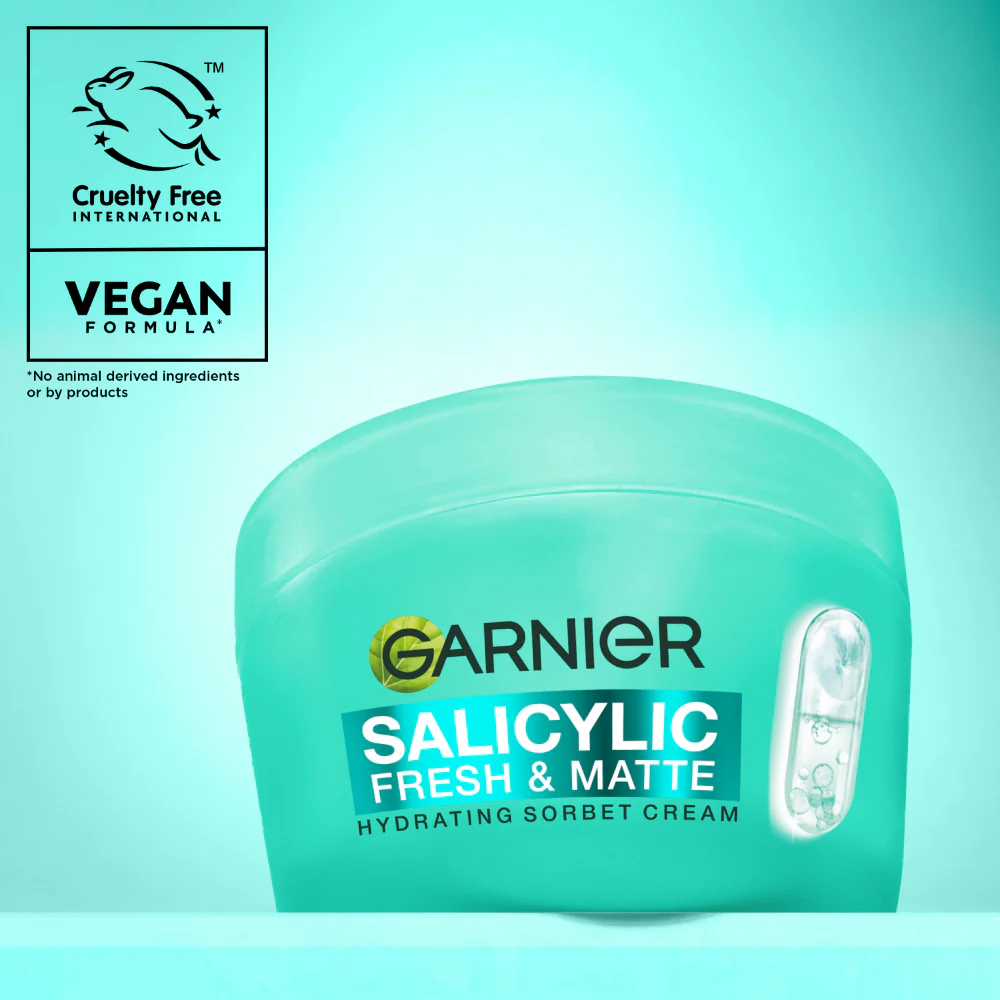 Garnier Salicylic Fresh & Matte Hydrating Sorbet Cream 85ml - Image 8