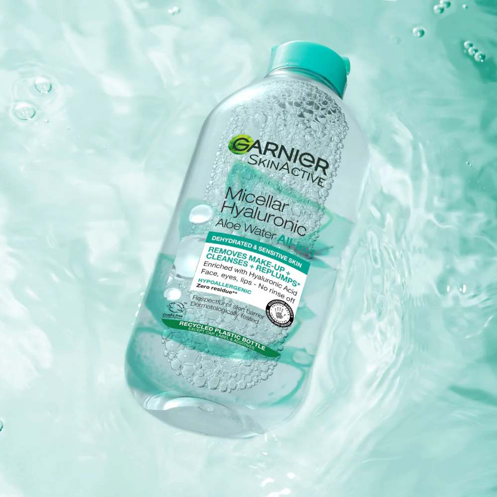 Garnier Skin Active All-In-One Micellar Cleansing Hyaluronic Aloe Water 400ml - Image 5