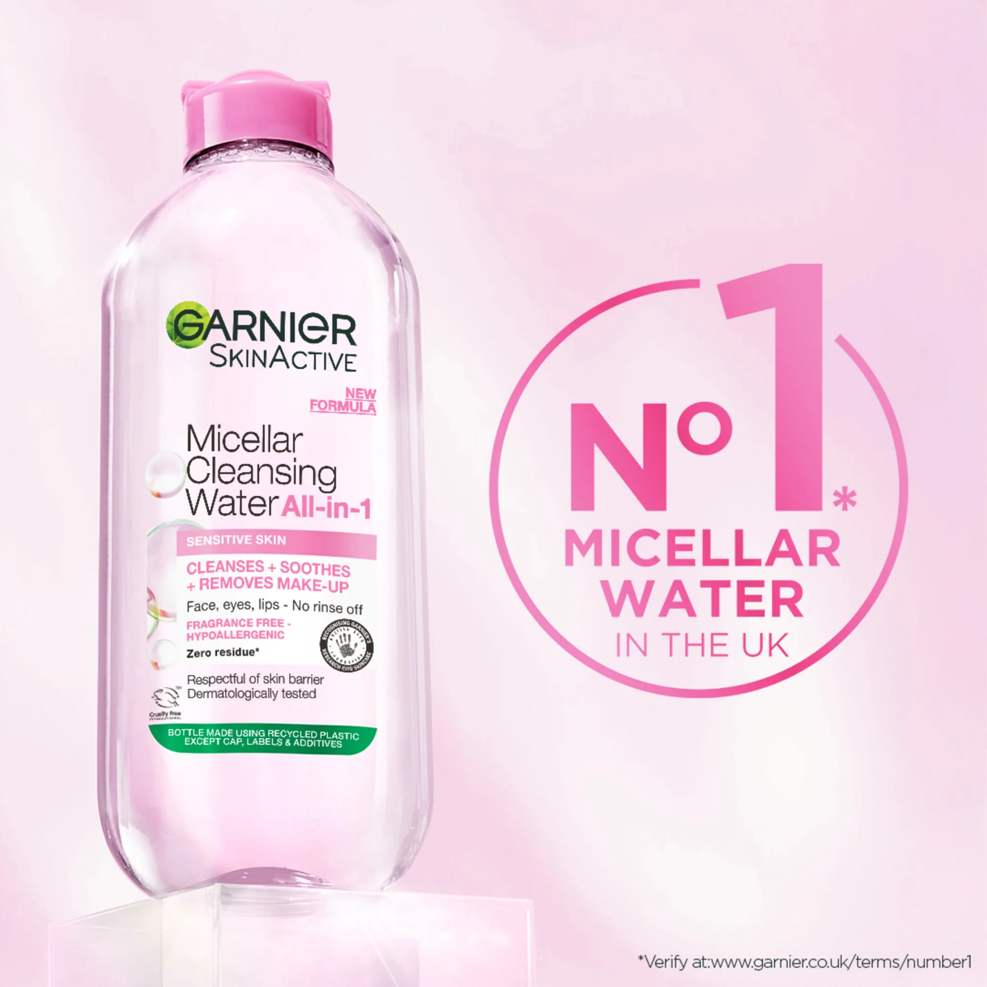 Garnier Skin Active All-In-One Micellar Cleansing Water 400ml - Image 2