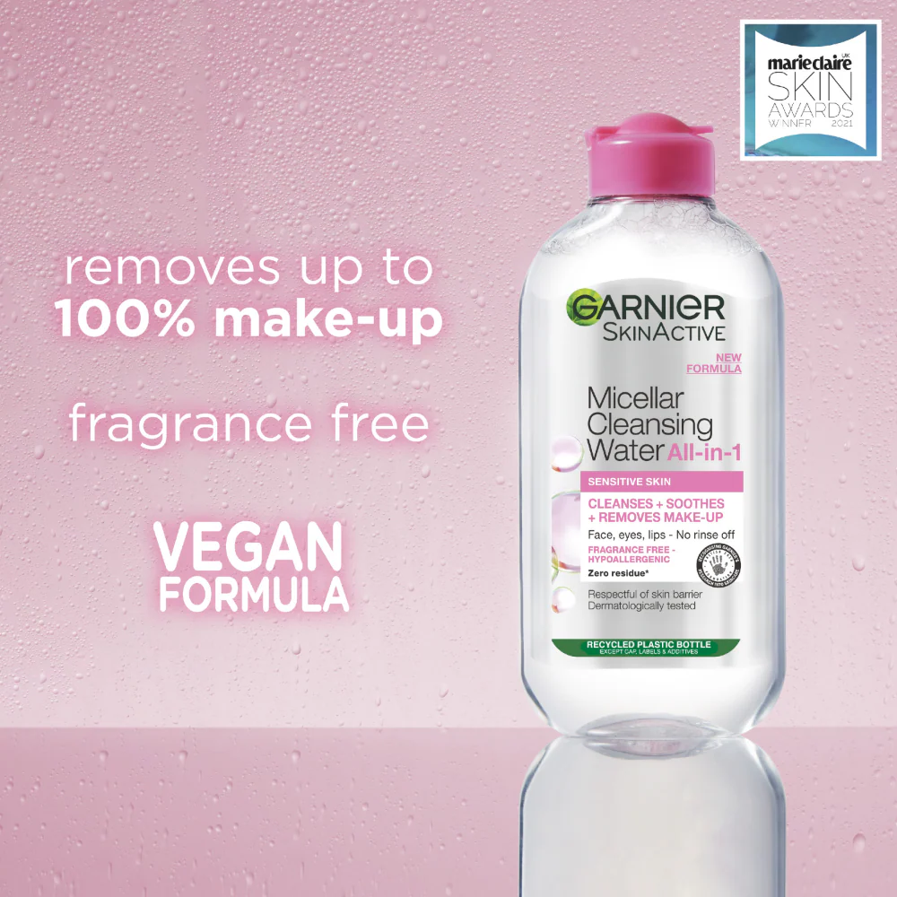 Garnier Skin Active All-In-One Micellar Cleansing Water 700ml - Image 3
