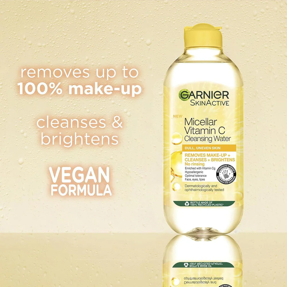 Garnier Skin Active Micellar Vitamin C Cleansing Water 700ml - Image 2