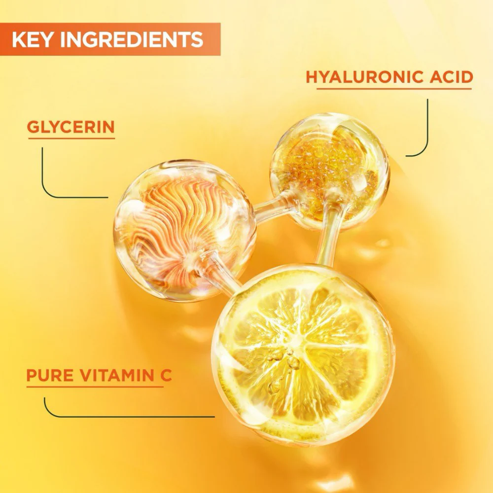 Garnier Skin Active Vitamin C Anti-Dark Spot Brightening Night Serum 30ml - Image 3