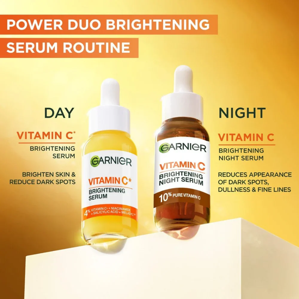 Garnier Skin Active Vitamin C Anti-Dark Spot Brightening Night Serum 30ml - Image 5