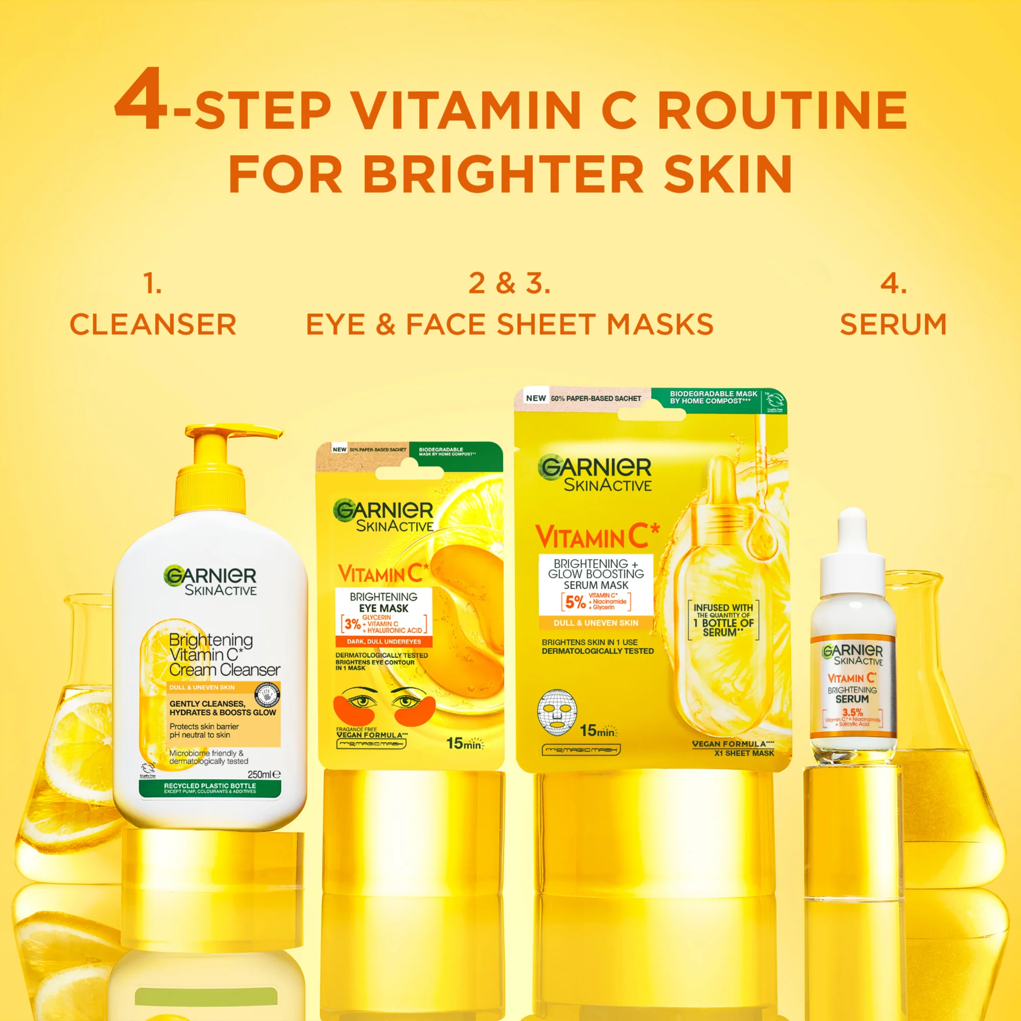 Garnier Skin Active Vitamin C* Brightening Eye Mask 5g - Image 3