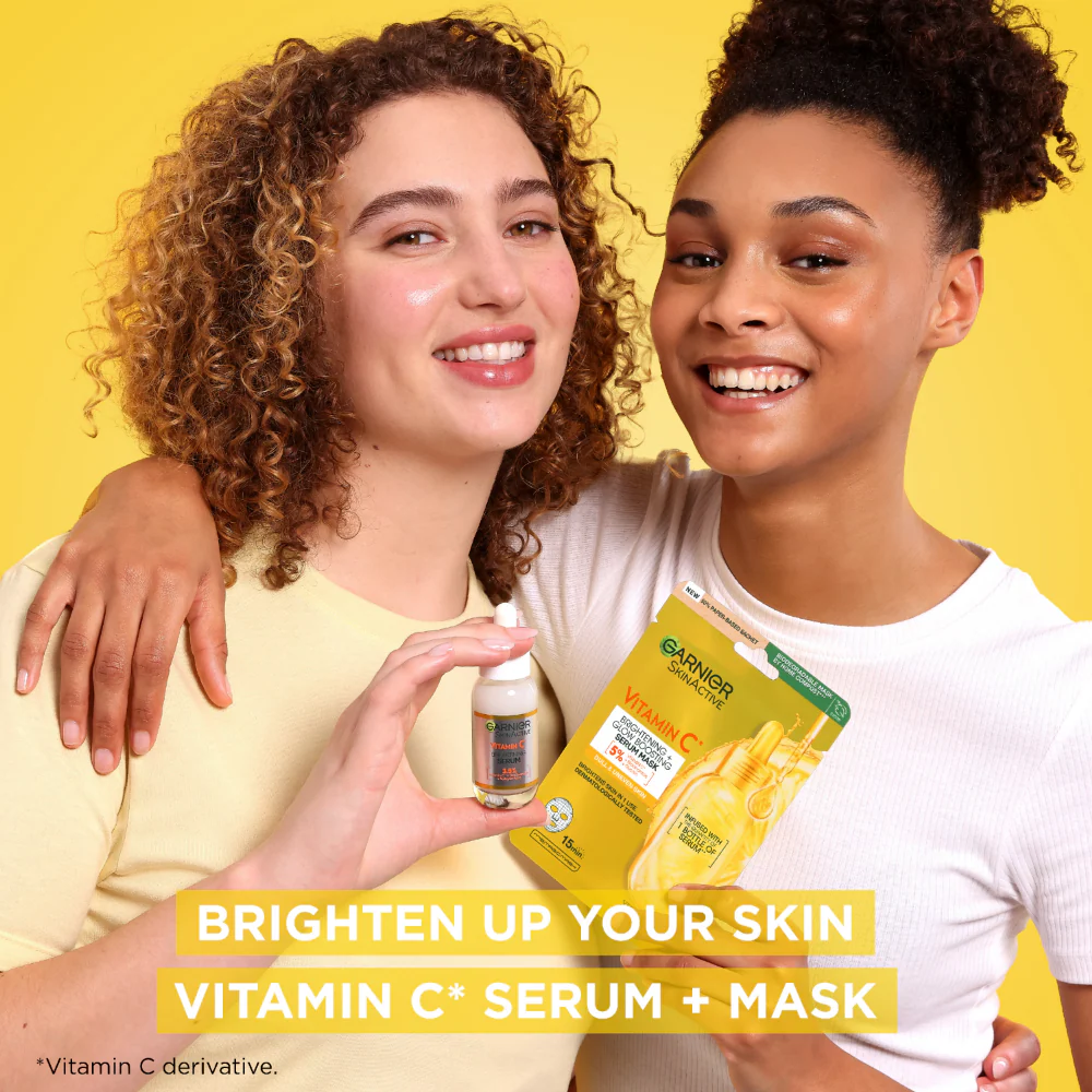 Garnier Skin Active Vitamin C* Brightening Glow Sheet Mask 28g - Image 6