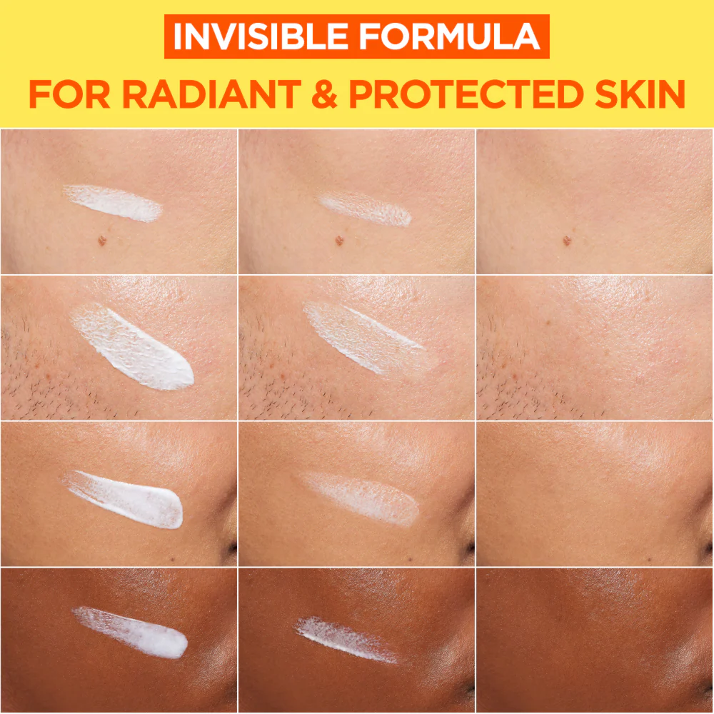 Garnier Skin Active Vitamin C* Daily UV Invisible Brightening Fluid SPF50+ 40ml - Image 3