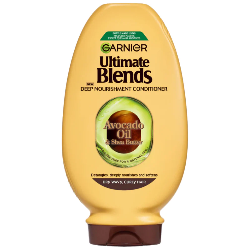 Garnier Ultimate Blends Avocado Oil & Shea Butter Deep Nourishment Shampoo 300ml & Conditioner 250ml Twin - Image 3