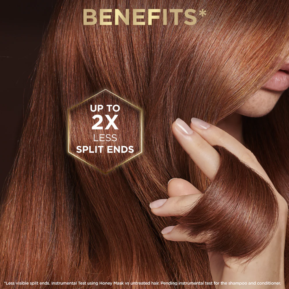 Garnier Ultimate Blends Honey Treasures Hair Remedy 3-Honey Repairing Hair Mask 340ml - Image 2