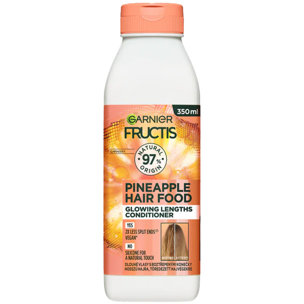 Garnier Ultimate Blends Pineapple Hair Food Glowing Lengths Shampoo & Conditioner Twin 2 x 350ml - Image 3