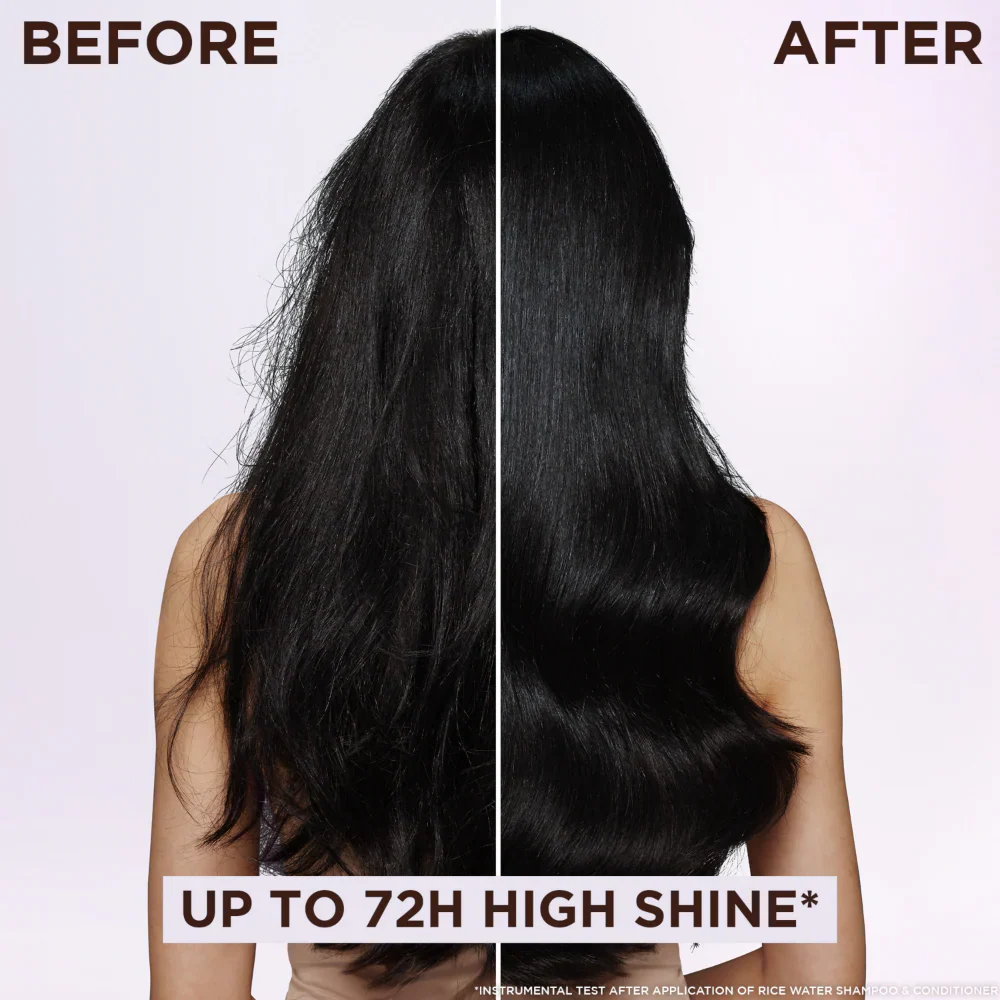Garnier Ultimate Blends Rice Water Infusion Smooth & Shine Shampoo & Conditioner Twin 2 x 300ml - Image 5