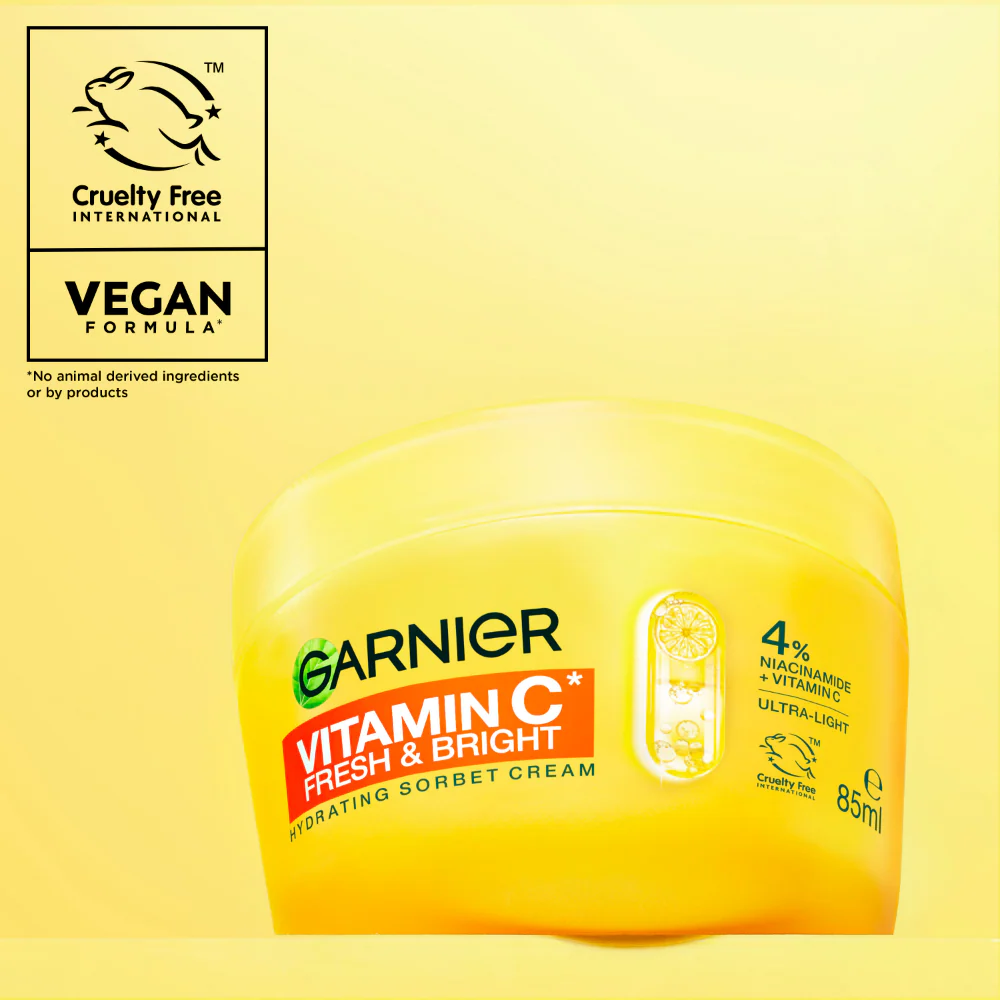 Garnier Vitamin C* Fresh & Bright Hydrating Sorbet Cream 85ml - Image 9