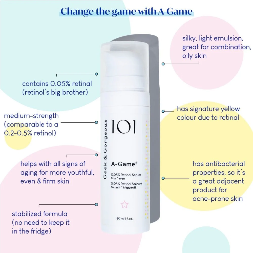 Geek & Gorgeous 101 A-Game 5 0.05% Retinal Serum 30ml - Image 2