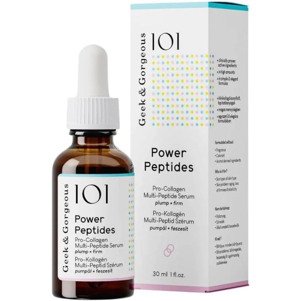 Geek & Gorgeous 101 Power Peptides Pro-Collagen Multi-Peptide Serum 30ml - Image 2