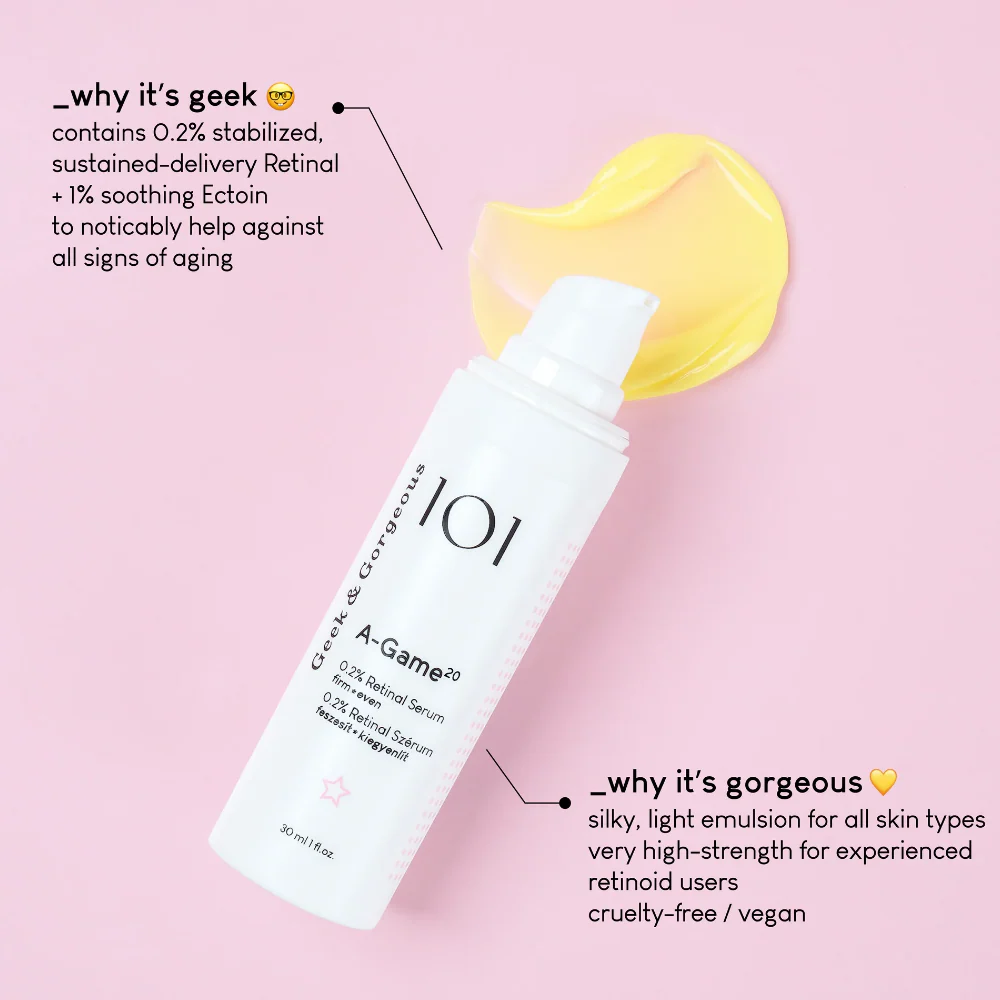 Geek & Gorgeous A-Game 20 0.2% Retinal Serum 30ml - Image 2