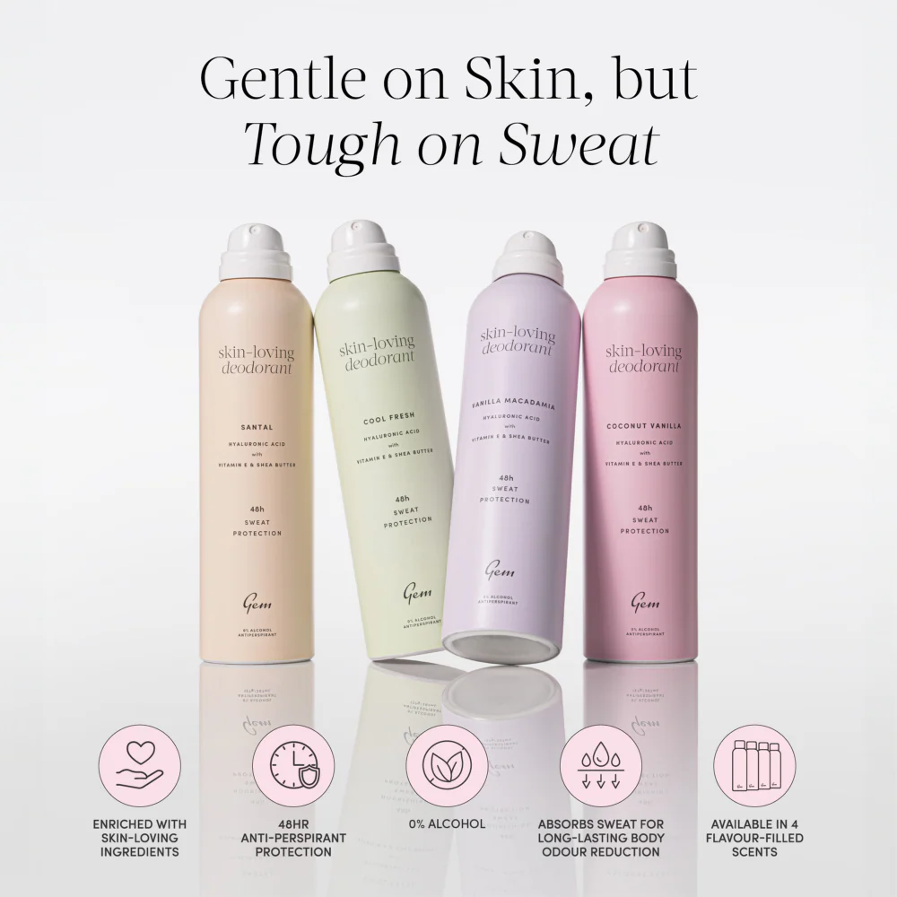 Gem Skin Loving Deodorant Spray Santal 200ml - Image 6