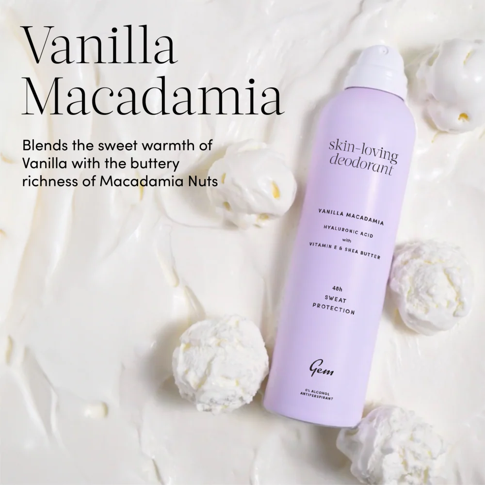 Gem Skin Loving Deodorant Spray Vanilla Macadamia 200ml - Image 5