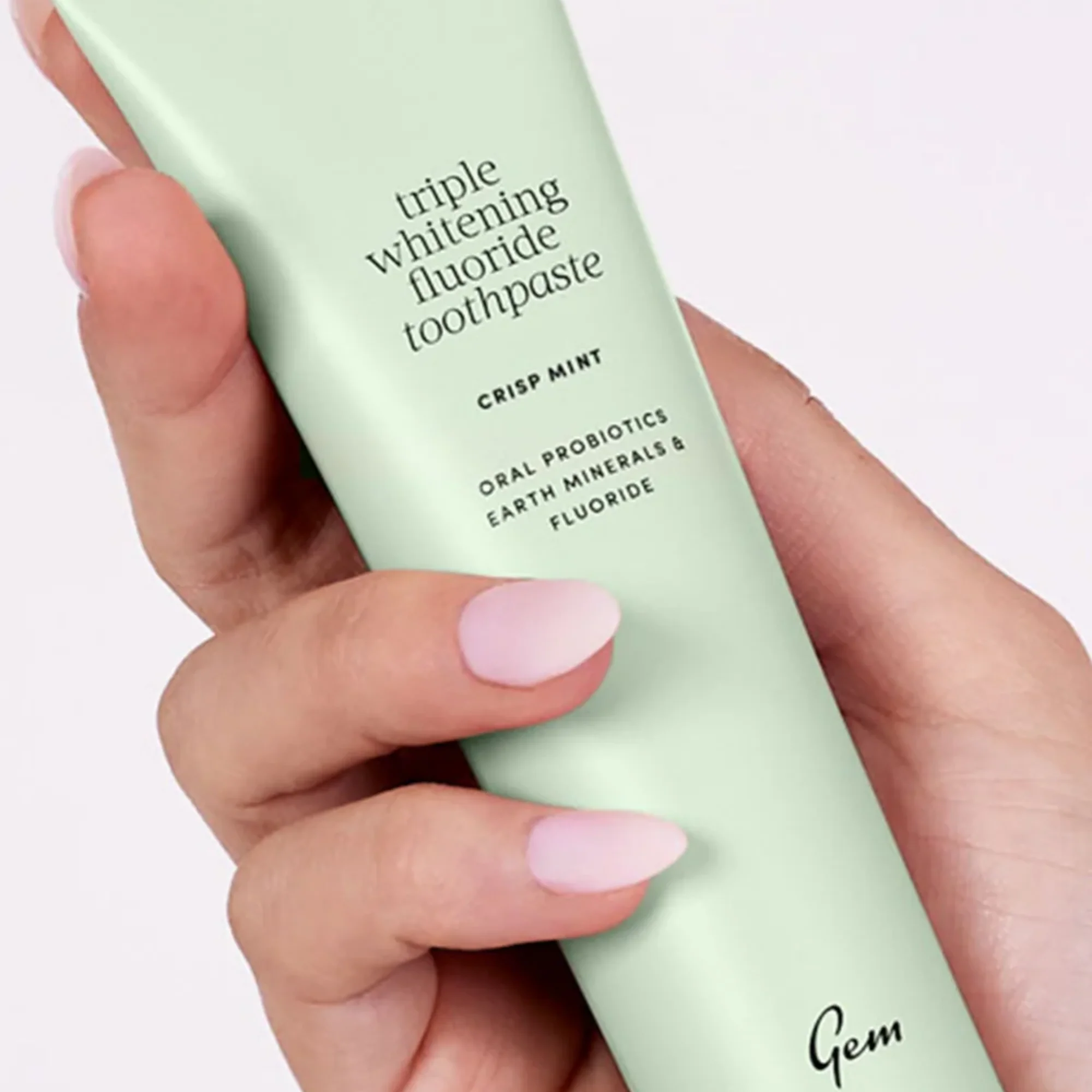 Gem Triple Whitening Toothpaste Fluoride Mint 100g - Image 2