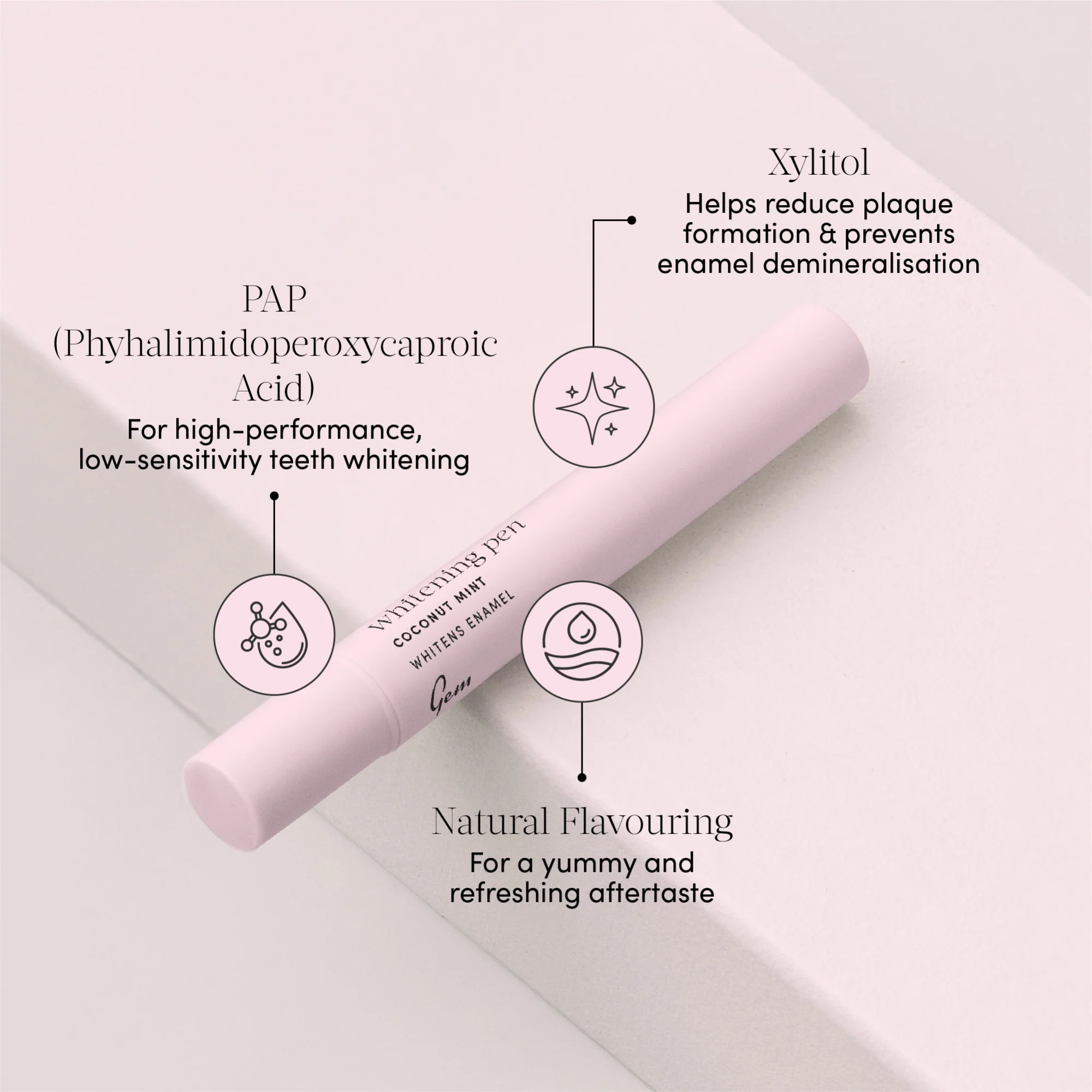 Gem Whitening Pen PAP Coconut Mint 4ml - Image 3