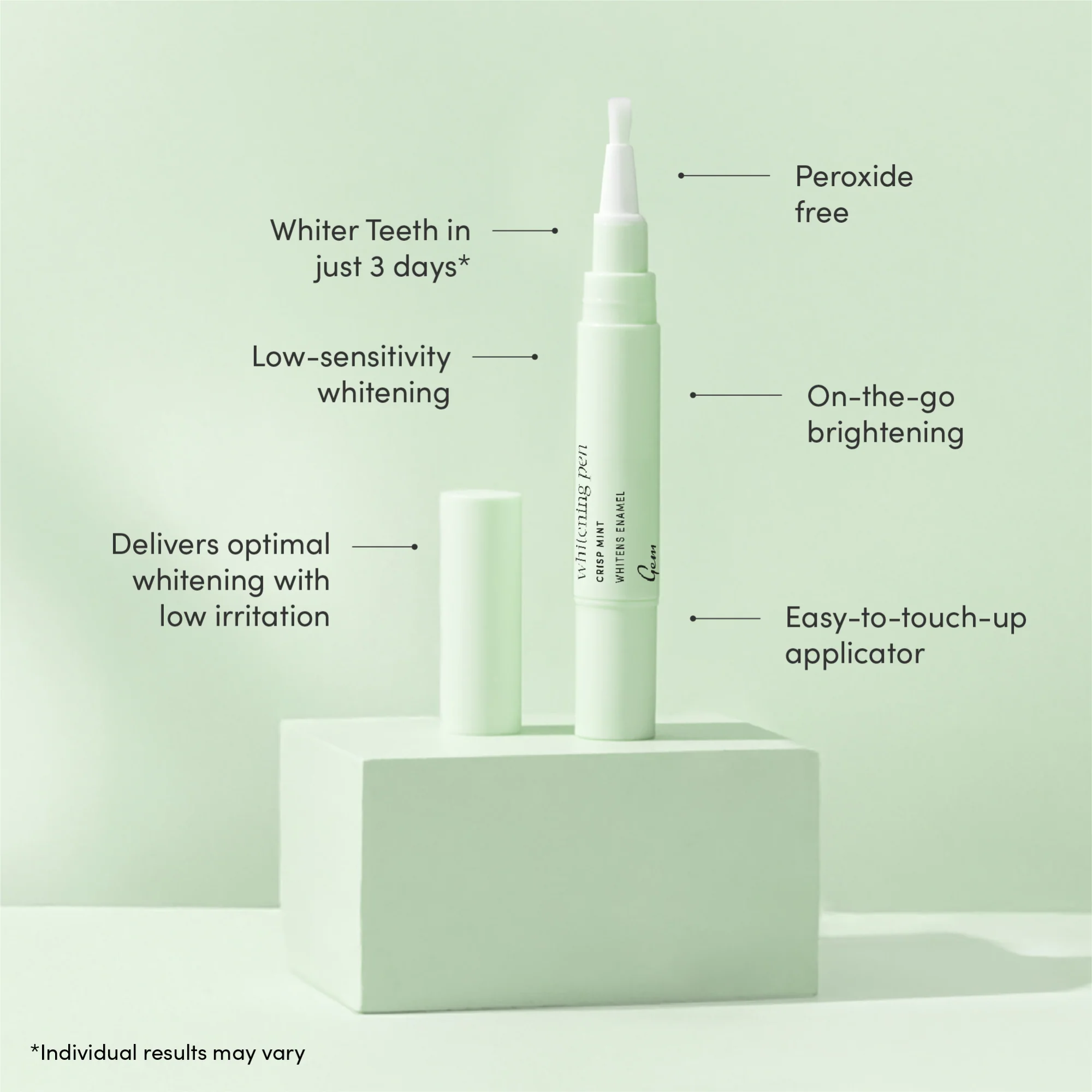 Gem Whitening Pen PAP Crisp Mint 4ml - Image 2