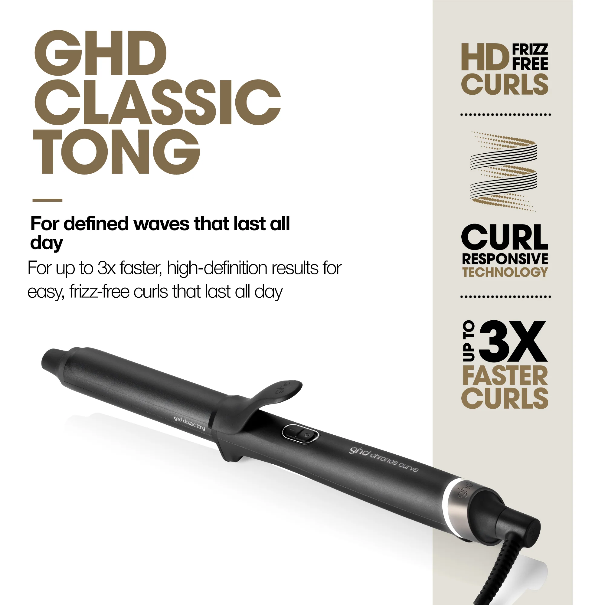 ghd Chronos Curve Classic Tong Hair Curler 26mm - Image 4