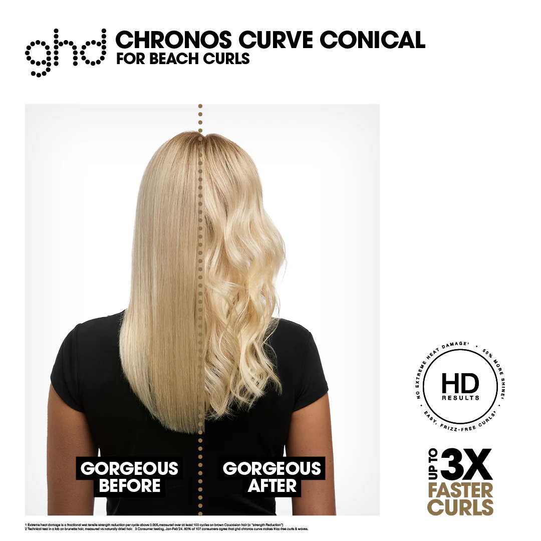 ghd Chronos Curve Conical Wand Hair Curler 28-23mm - Image 5