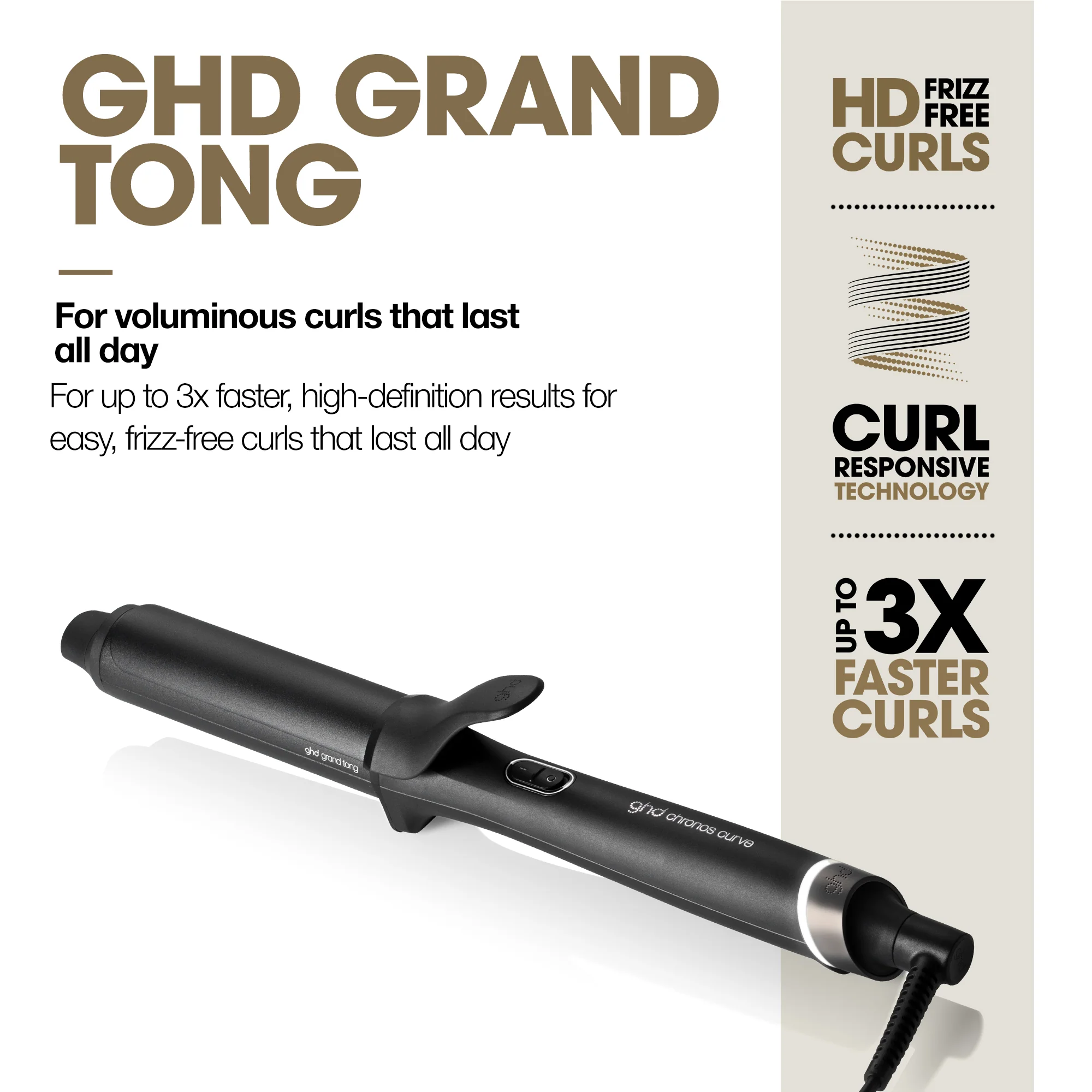 ghd Chronos Curve Grand Tong Hair Curler 32mm - Image 4